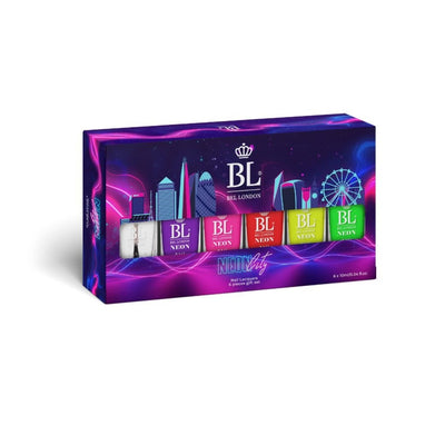 BEL London Neon City Nail Set - 6 Pack Nail Lacquers Gift Box