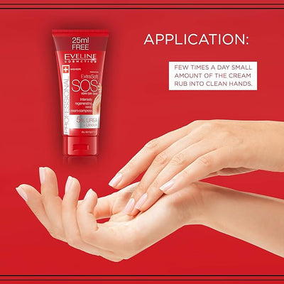 ExtraSoft SOS Intensively Regenerating Hand Cream for Very Dry Skin - 5% Urea + Lanolin