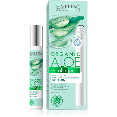 Organic Aloe + Collagen Moisturizing Roll-on Modeling Eye Contour