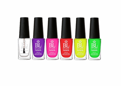 BEL London Neon City Nail Set - 6 Pack Nail Lacquers Gift Box