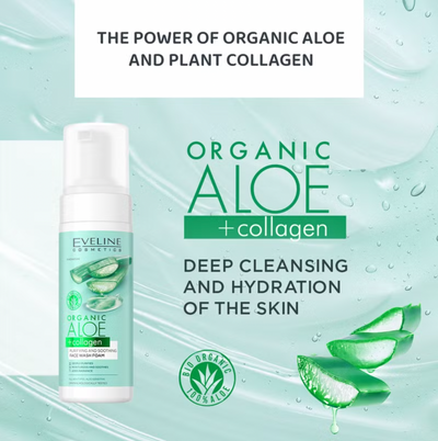 Organic Aloe + Collagen Face Wash Foam