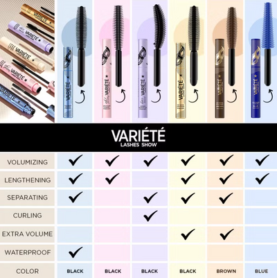 Variete Thickening and Lengthening Brown Mascara