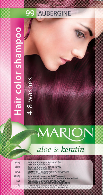 Marion Gray Hair Color Shampoo Hair Dye Kit with Aloe and Keratin (2 pack) eveline-cosmetics.myshopify.com