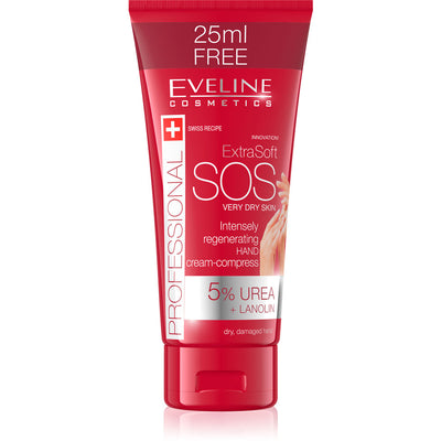 ExtraSoft SOS Intensively Regenerating Hand Cream for Very Dry Skin - 5% Urea + Lanolin