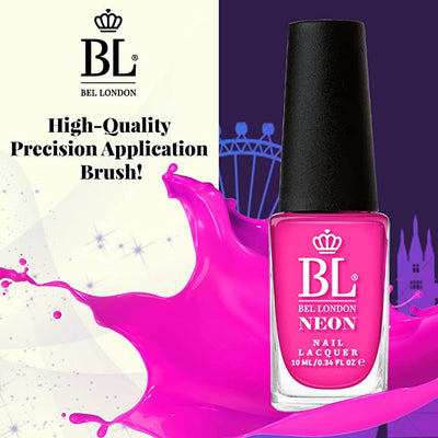 BEL London Neon City Nail Set - 6 Pack Nail Lacquers Gift Box